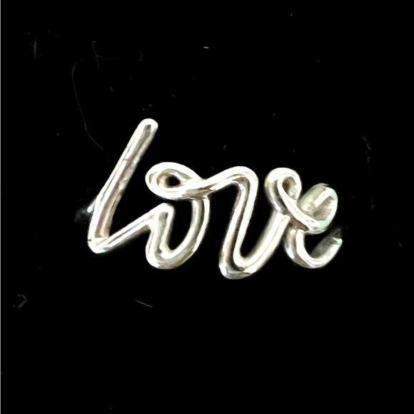 AUTHENTIC Tiffany Ag 925 LOVE ring size 8 GORGEOUS with BOX
